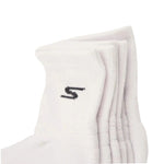 Skechers 3pk Mens Qtr Prem Basic Socks fehér zokni