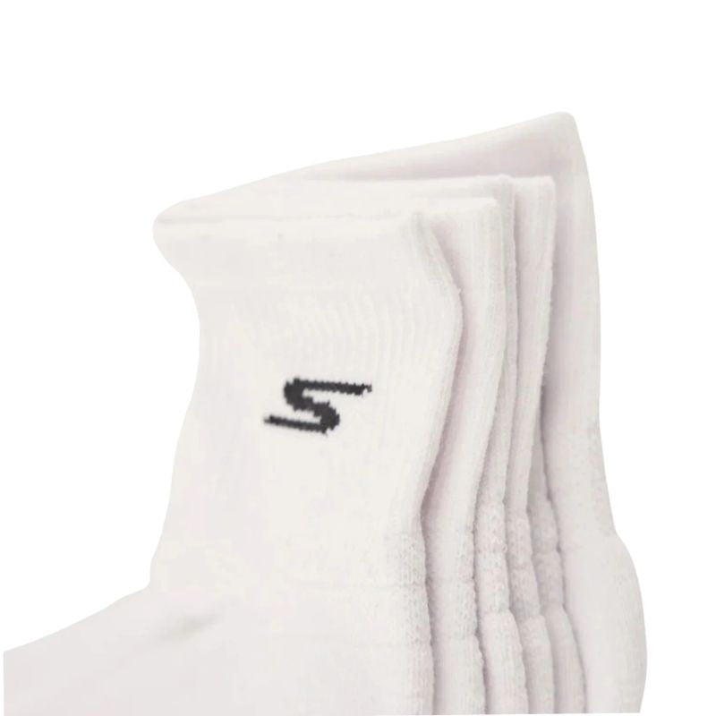 Skechers 3pk Mens Qtr Prem Basic Socks fehér zokni