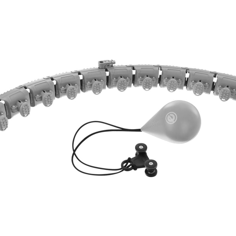 Enero Hula Hop With Massager And Weight Grey Fit szürke training equipment