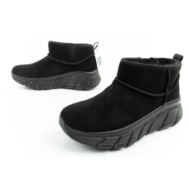 Skechers women's winter boots, insulated leather ankle boots Cipő