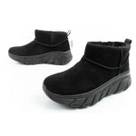 Skechers women's winter boots, insulated leather ankle boots Cipő