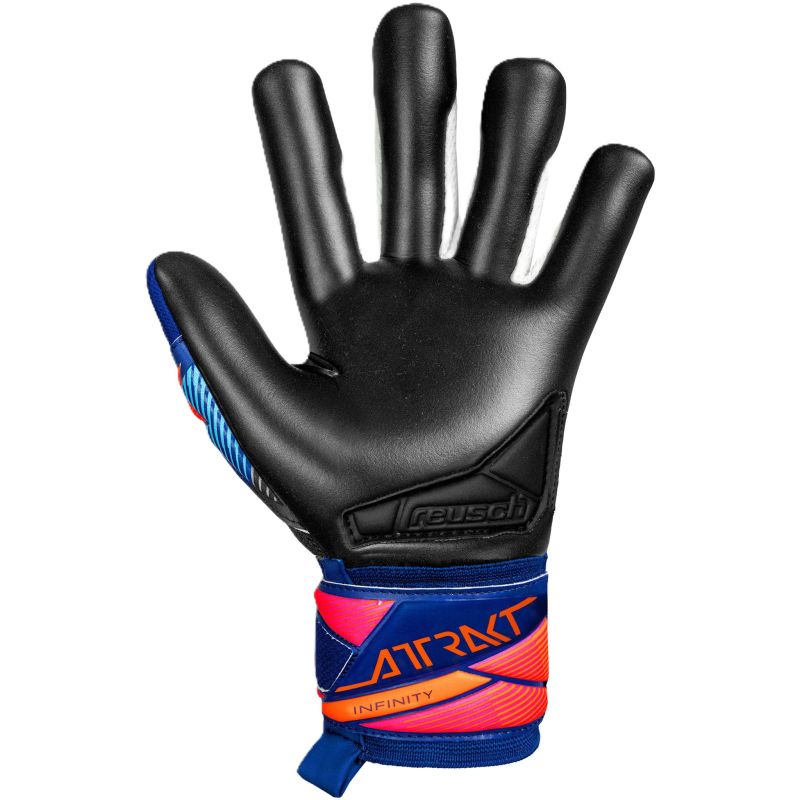 Reusch Attrakt Infinity Evolution NC Goalkeeper Gloves Blue-Black 5670725 fekete kapuskesztyű