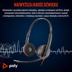 head Poly Blackwire 3220 Stereo USB-C Headset +USB-C/A Adapter (Bulk) kiegészítő 8X228A6