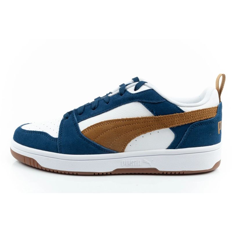 Puma Rebound v6 men's sports sneakers fashionable comfortable white navy barna utcai cipő