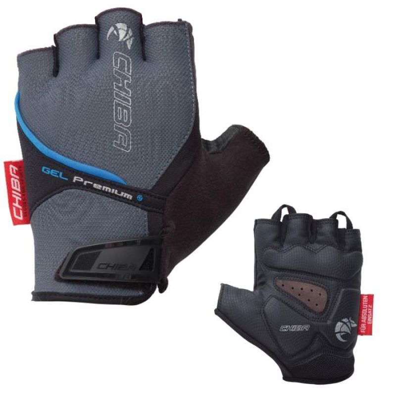 CHIBA Gel Premium M gloves gray