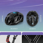 Rockbros TS-42 lightweight bicycle helmet 58-62 cm - titanium tytanowy lights
