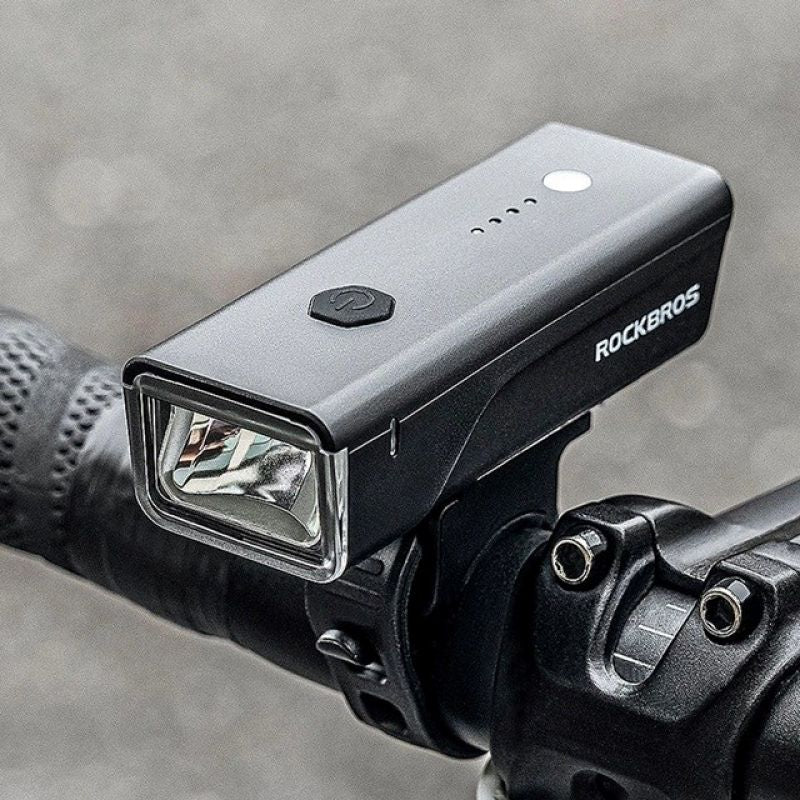 Rockbros 24510003001 Front Bike Light 260 lm + USB-C - USB-A Cable - fekete lights, tourist equipment