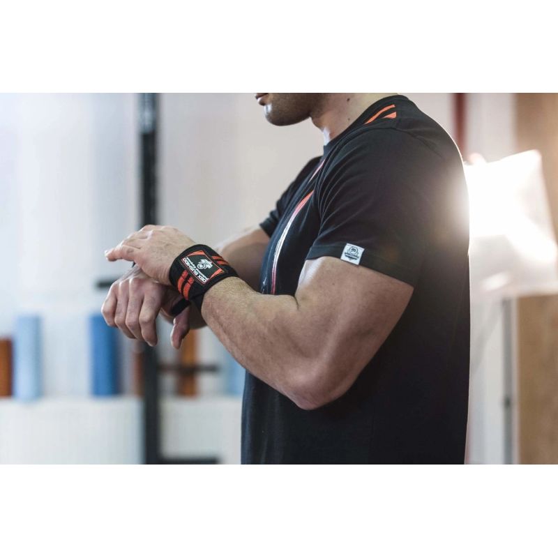 DBX Bushido Elastic Wrist Supports/Grips | Black/Red kék strippers, sleeves