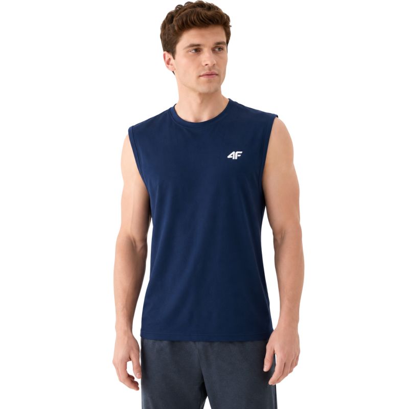 4F Men's T-shirt M306 navy 31S kék ruházat 4FWMM00TSLEM30631S