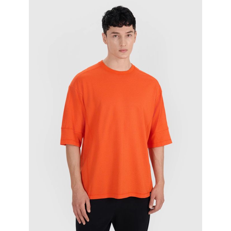 4f Men's oversize plain T-shirt 4FRSS25TTSHM2653-70S General