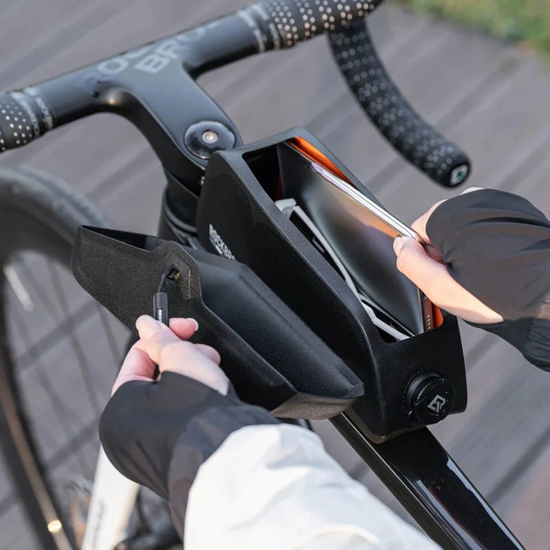 Rockbros AS-134 ROAD TO SKY waterproof bike frame - black 0.6 l táska