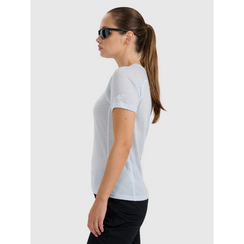Women's Merino Wool Trekking T-shirt 4F 4FWAW25TFTSF1527-34S