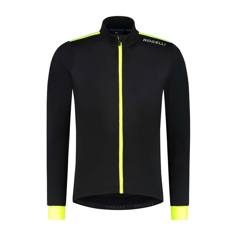 Rogelli long sleeve T-shirt CORE black-fluorescent 4XL fekete póló