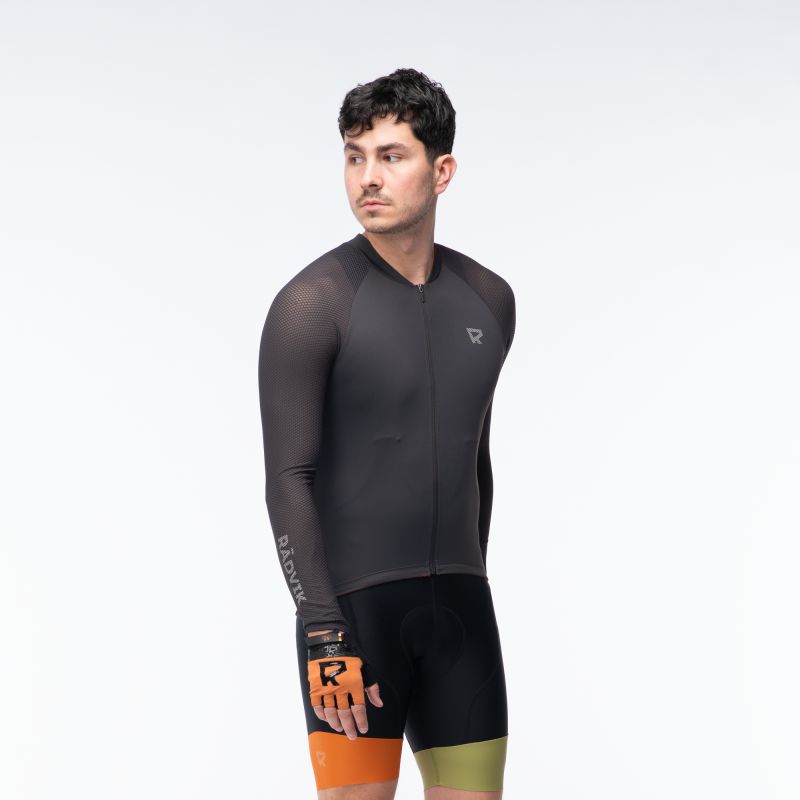 Radvik Thialfi Gts Cycling Jersey fekete póló