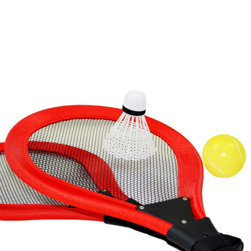 Enero Set Of 2 Rackets, Shuttle, Ball For Tennis And Badminton Toys balls, sets