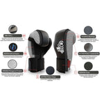 DBX Bushido 10oz Boxing Gloves - Black Master - Valor Series fekete kesztyű