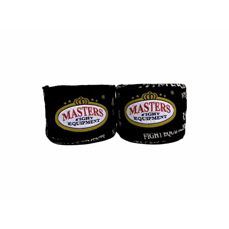 MASTERS FIGHT EQUIPMENT Cotton boxing bandages BB1-4N1 fekete edzőfelszerelés 130142-02N1