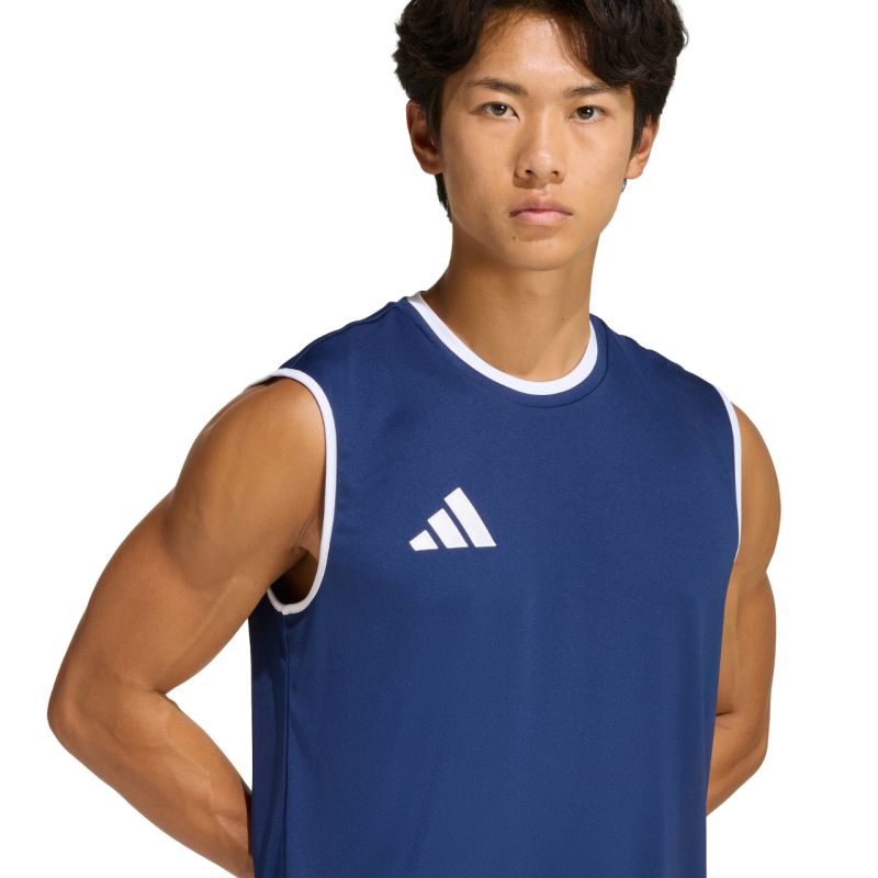 Adidas Men's Entrada 26 Sleeveless Jersey Navy Blue sötétkék póló