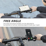 Rockbros 699-BK Aluminium Alloy Bicycle Phone Holder – Black fekete telefontartó Rockbros-699-BK