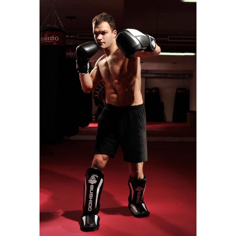 DBX Bushido Shin Guards - Phantom White fehér protectors and knee pads