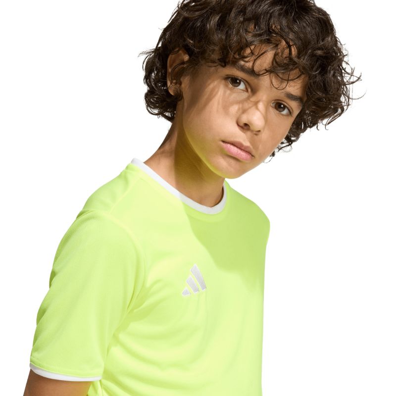 adidas Entrada 26 Jersey Kids T-Shirt Neon Yellow KE9845 104cm mez