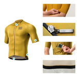 Rockbros 15120014025 ROAD TO SKY men's cycling jersey short sleeve L - yellow l \ żółty póló