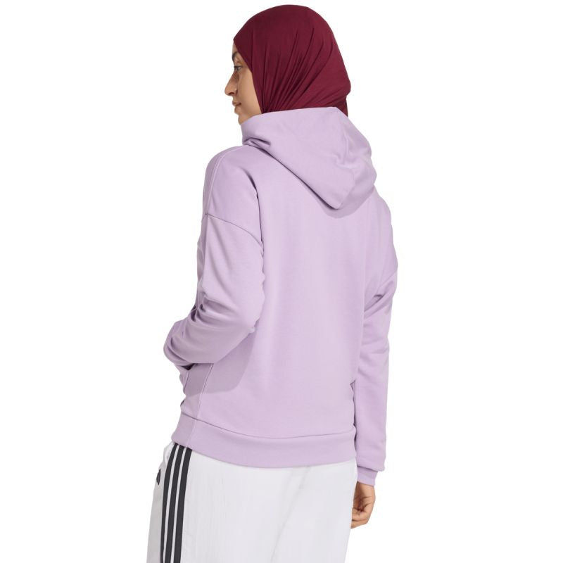adidas Women's Essentials Linear French Terry Hoodie Purple JY0036 General