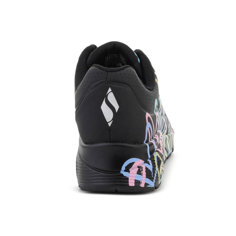 Skechers Uno-Spread The Love Black/Purple/Turqui lila utcai cipő 155507-BPTQ