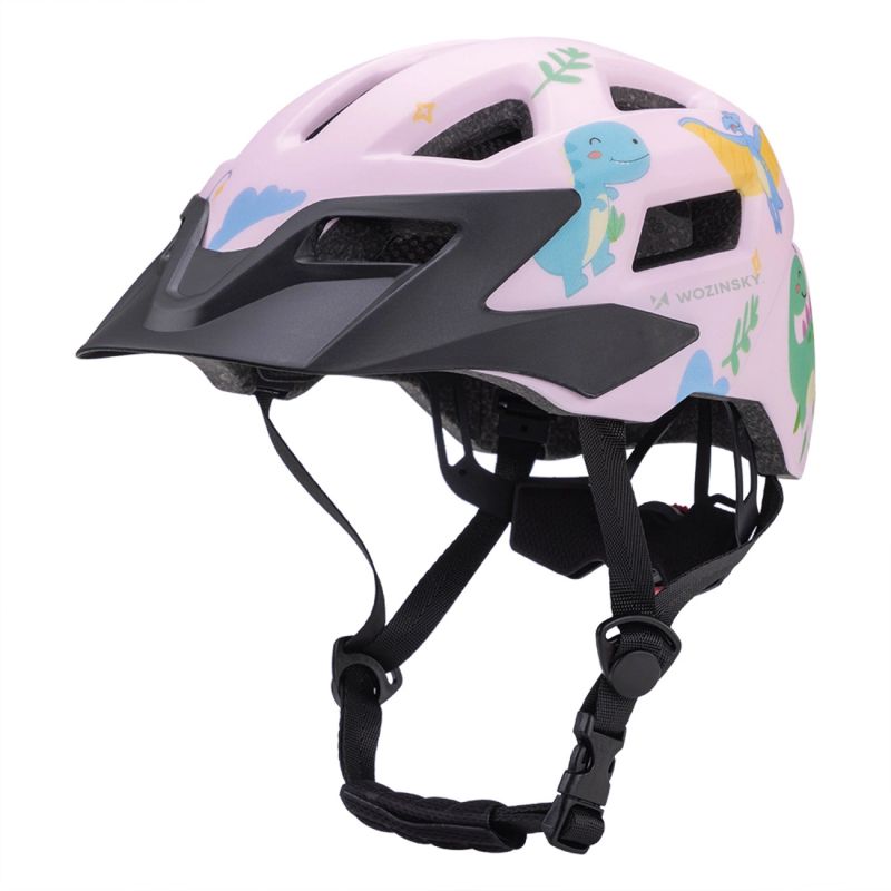 Wozinsky Children's MTB Bike Helmet with Detachable Visor S - Pink 52-56 cm \ różowy védőfelszerelés HT-45R-199826