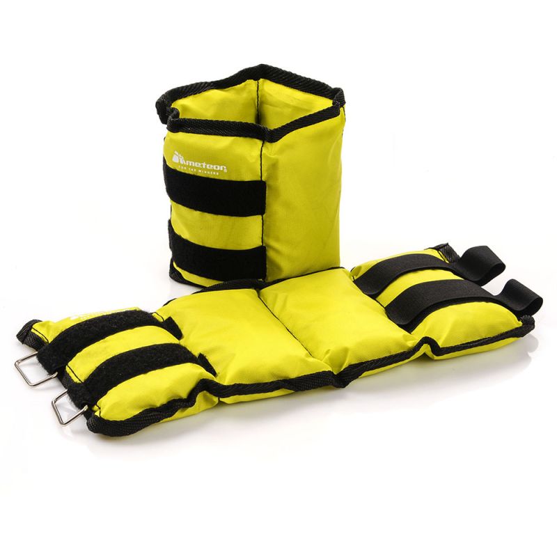Meteor Rehab nylon weights 2x2.5kg fekete velcro weights, training equipment