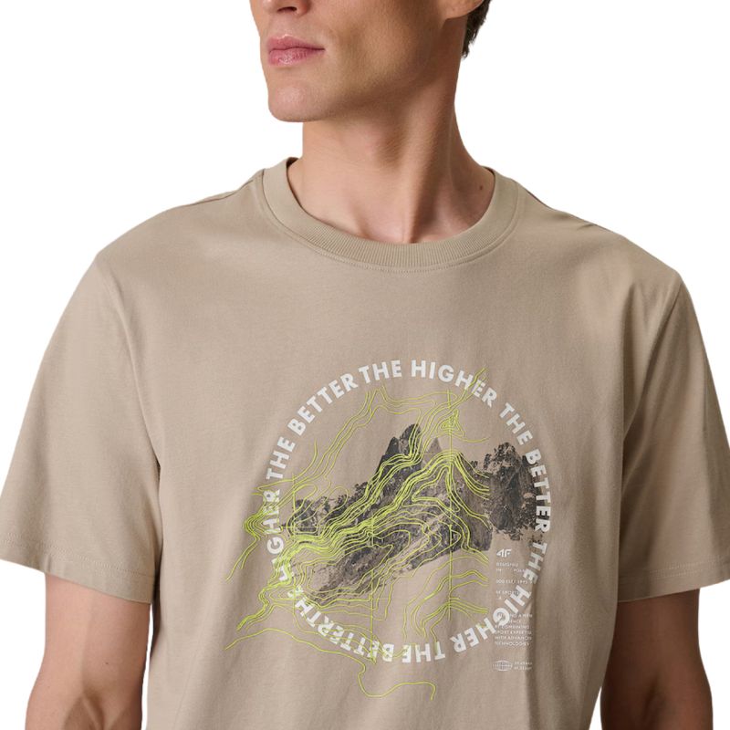 4F Men's T-shirt M2822 83S bézs póló