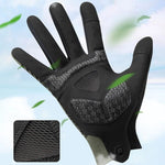 Rockbros cycling gloves spring/summer/autumn, full, size: L - green zielony \ l kesztyű