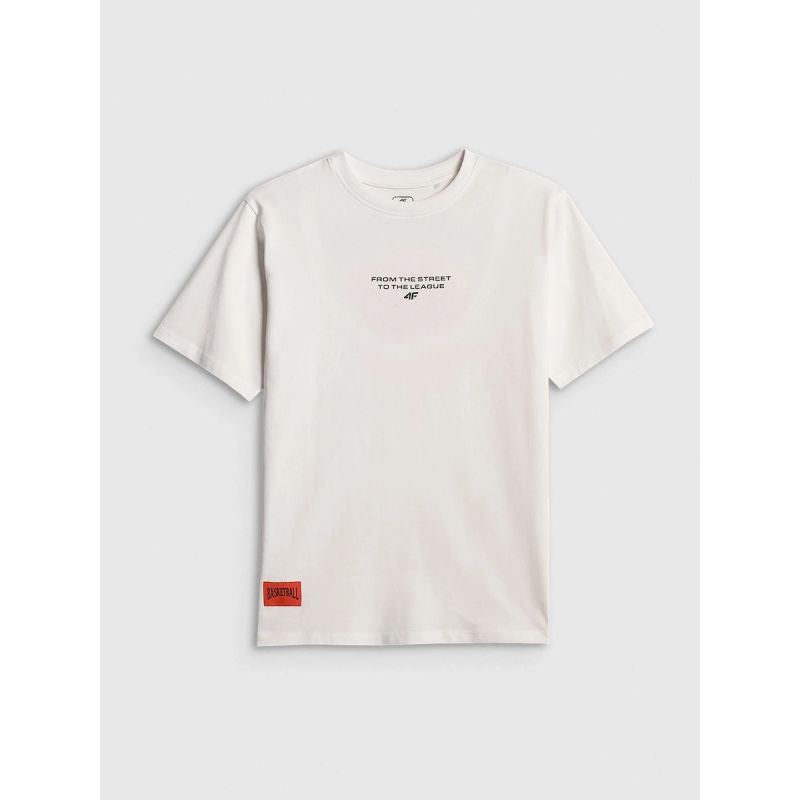 4F Boy's loose T-shirt with print 158/164 póló