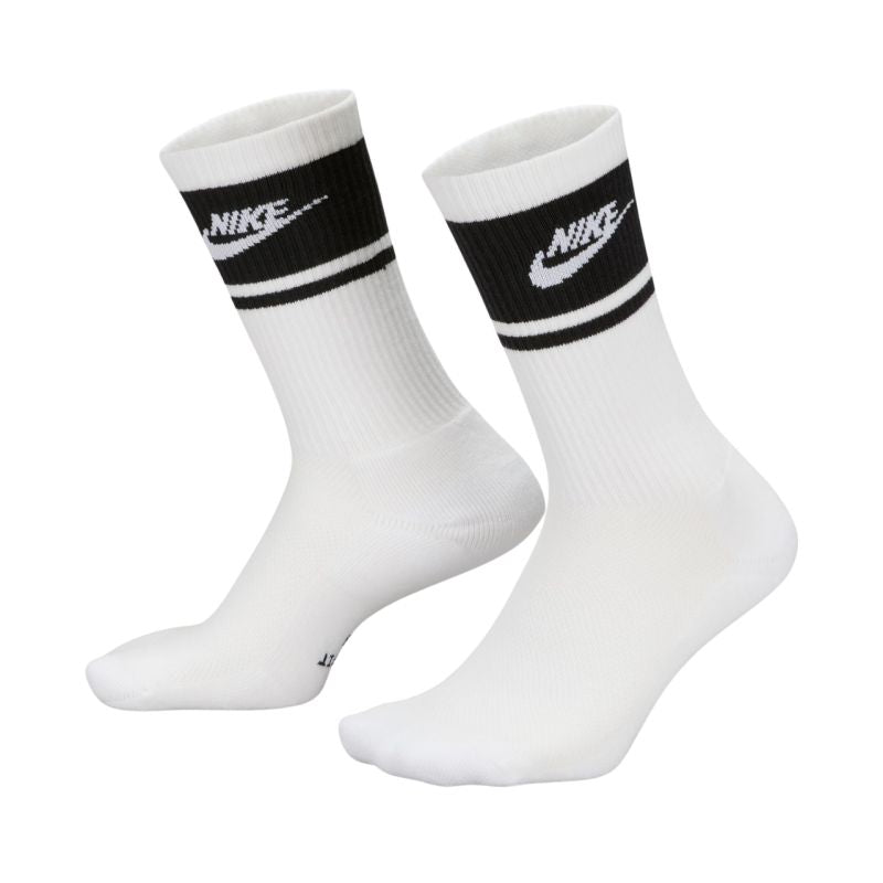 Nike Everyday Elevated Crew Socks 3 Pairs White and Black 38-42,5 zokni