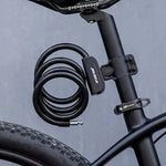 Rockbros bicycle lock with 1.1 m key - black