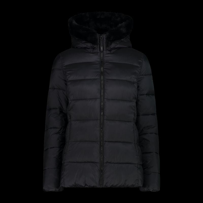 CMP women's winter with hood, sports, insulated, black ( ) fekete dzseki