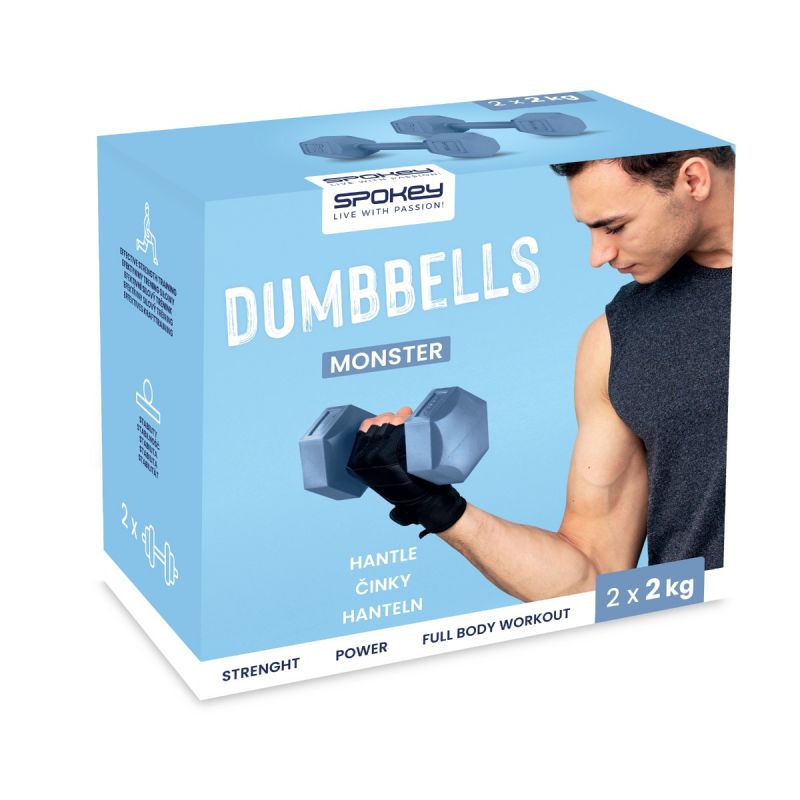 Spokey Monster dumbbells 2x 2 kg SPK-944047 Edzőfelszerelés