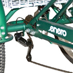 3-Wheel Folding Bike 24 Green Shimano 7-Speed