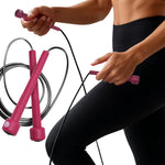 Enero Pvc Speed Skipping Rope 285cm Pink Fit rózsaszín ropes, training equipment