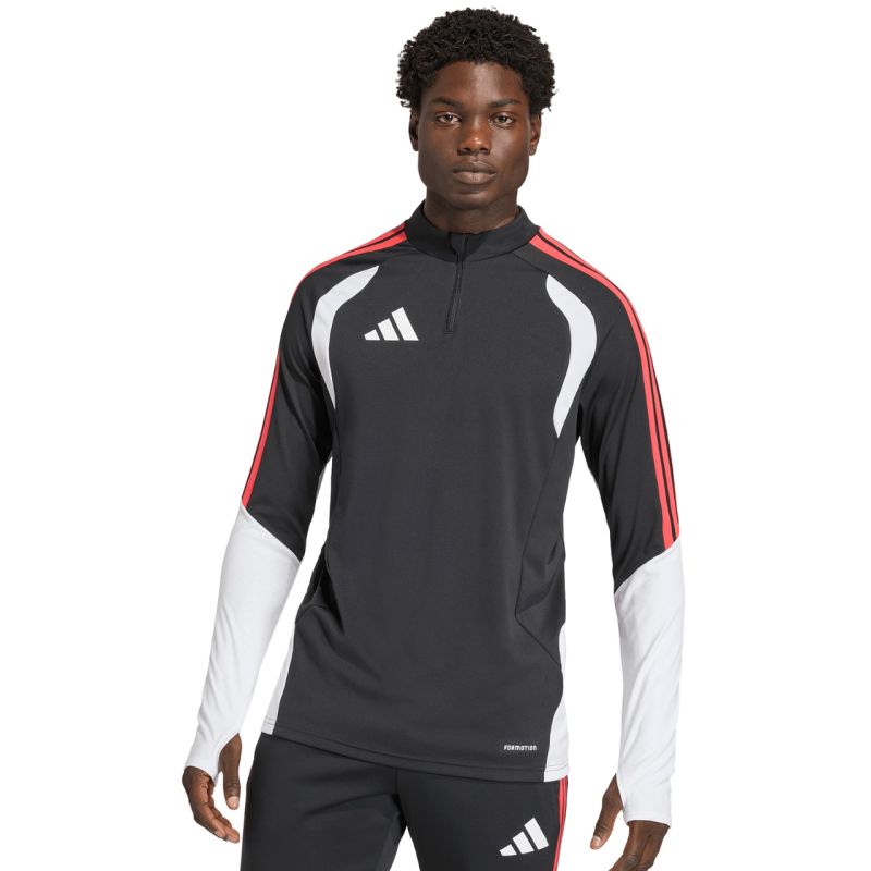Men's adidas Tiro 26 Competition Training Top Black, White, and Red KA7560 piros pulóver
