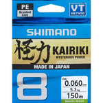 Shimano Kairiki 8 braid 0.060mm 150m 5.3kg M. Green