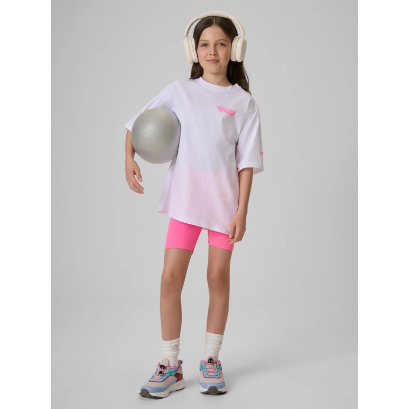 4F Girls' loose T-shirt with print 158/164 ruházat 4FJRSS26TTSHF3910-10S