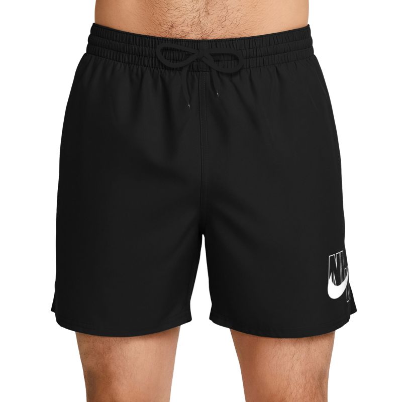 Nike Logo Lap 5" Volley Swim Shorts, Black, fekete rövidnadrág NESSG574001