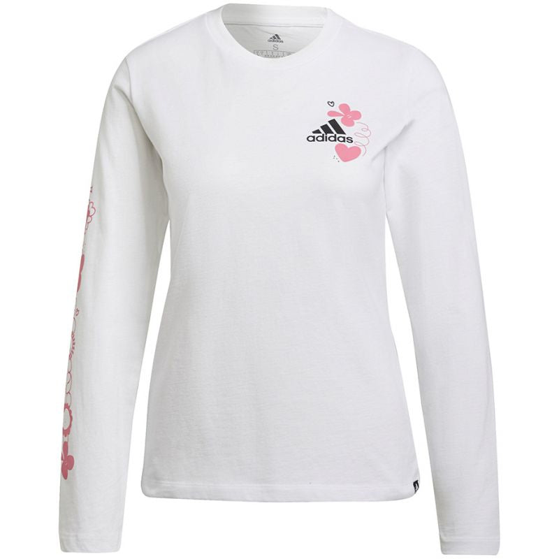 adidas T-shirt adidas Floral Long Sleeve W H14699 Póló