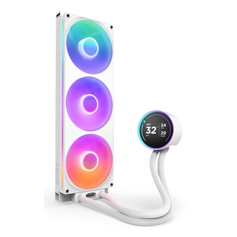 NZXT Kraken Elite 420 RGB Processor All-in-One Liquid Cooler 14cm 1 pc. fehér futócipő