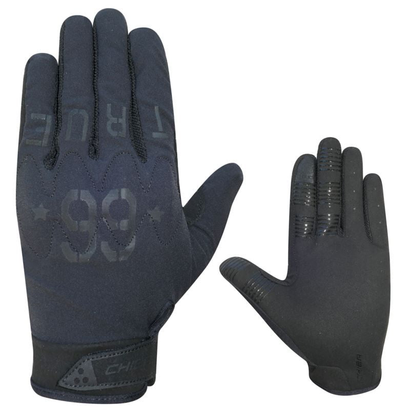 CHIBA DOUBLE SIX gloves black fekete kesztyű