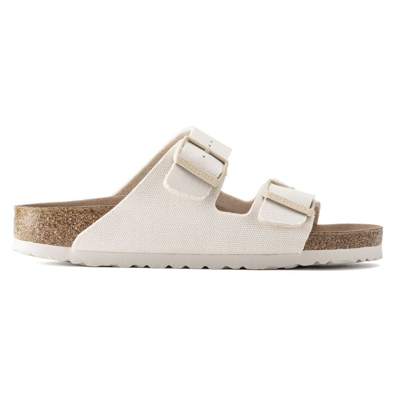 Birkenstock Arizona Vegan Women Textile Narrow Eggshell Flip-Flops for Narrow Feet Vegan (1022679) cipő