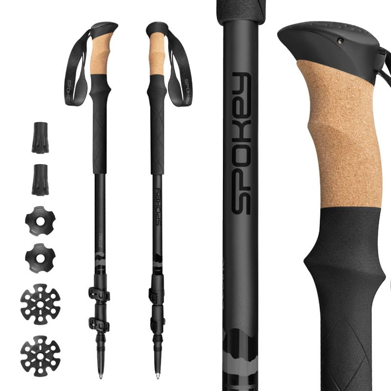 Spokey Zodiac trekking poles 105-135 cm three-segment SPK-944817 General