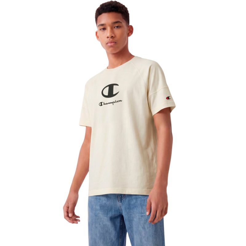 Champion SS Tee Light Kids T-Shirt 307719 YS084 bézs gyerek póló 307719YS084
