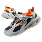 Skechers Glow Strider LED Children's Sports for Boys Silver szürke utcai cipő